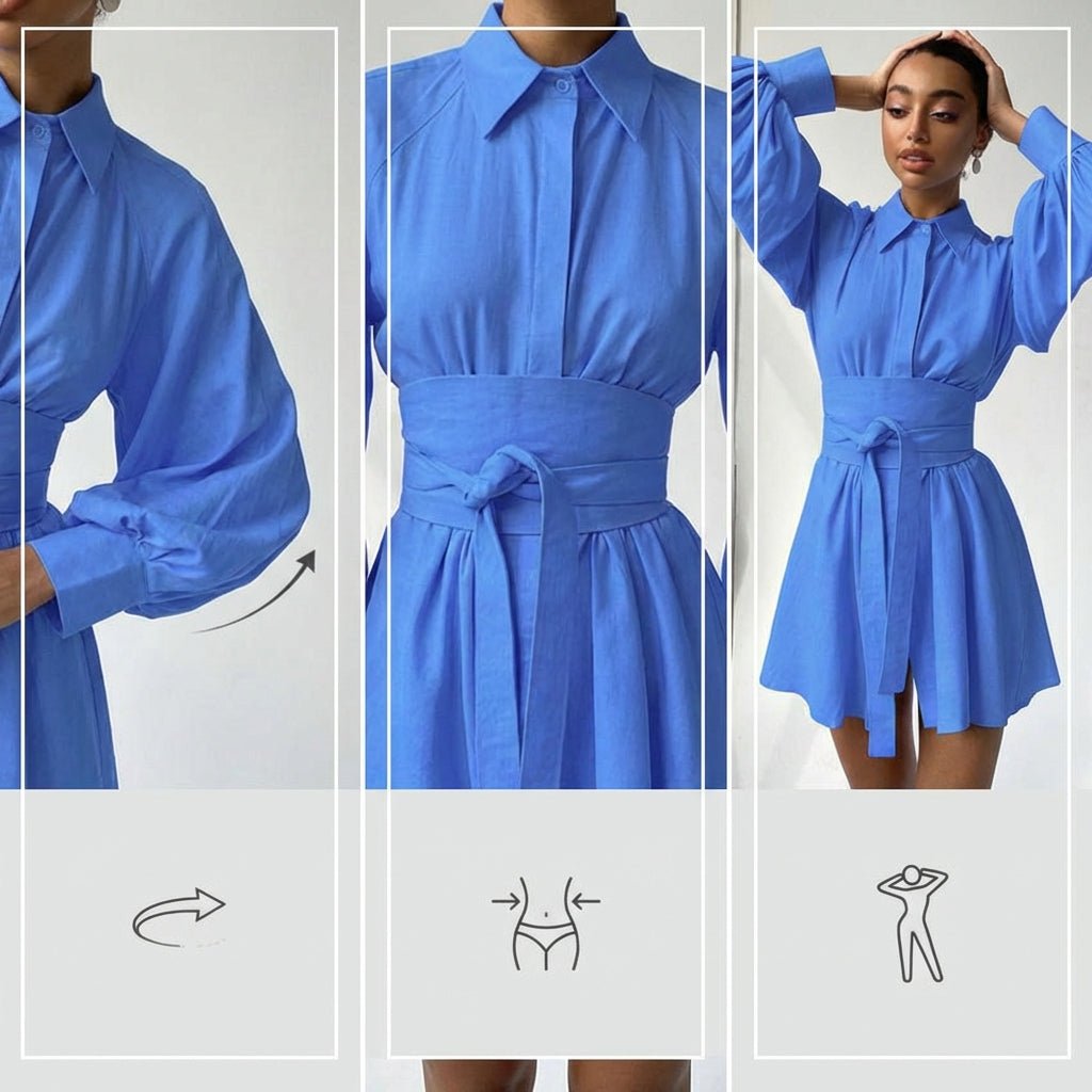 Calista Belted Mini Dress
