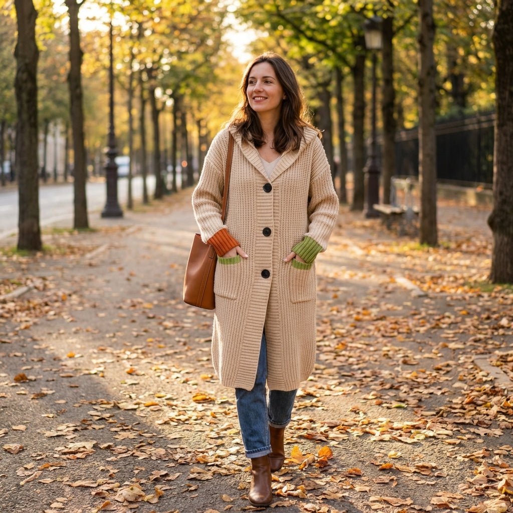 Cappotto di cotone con cappuccio Auréa