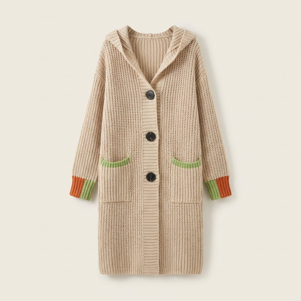 Cappotto di cotone con cappuccio Auréa