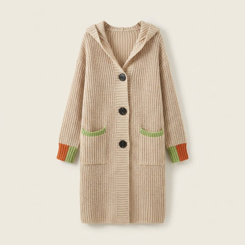 Cappotto di cotone con cappuccio Auréa