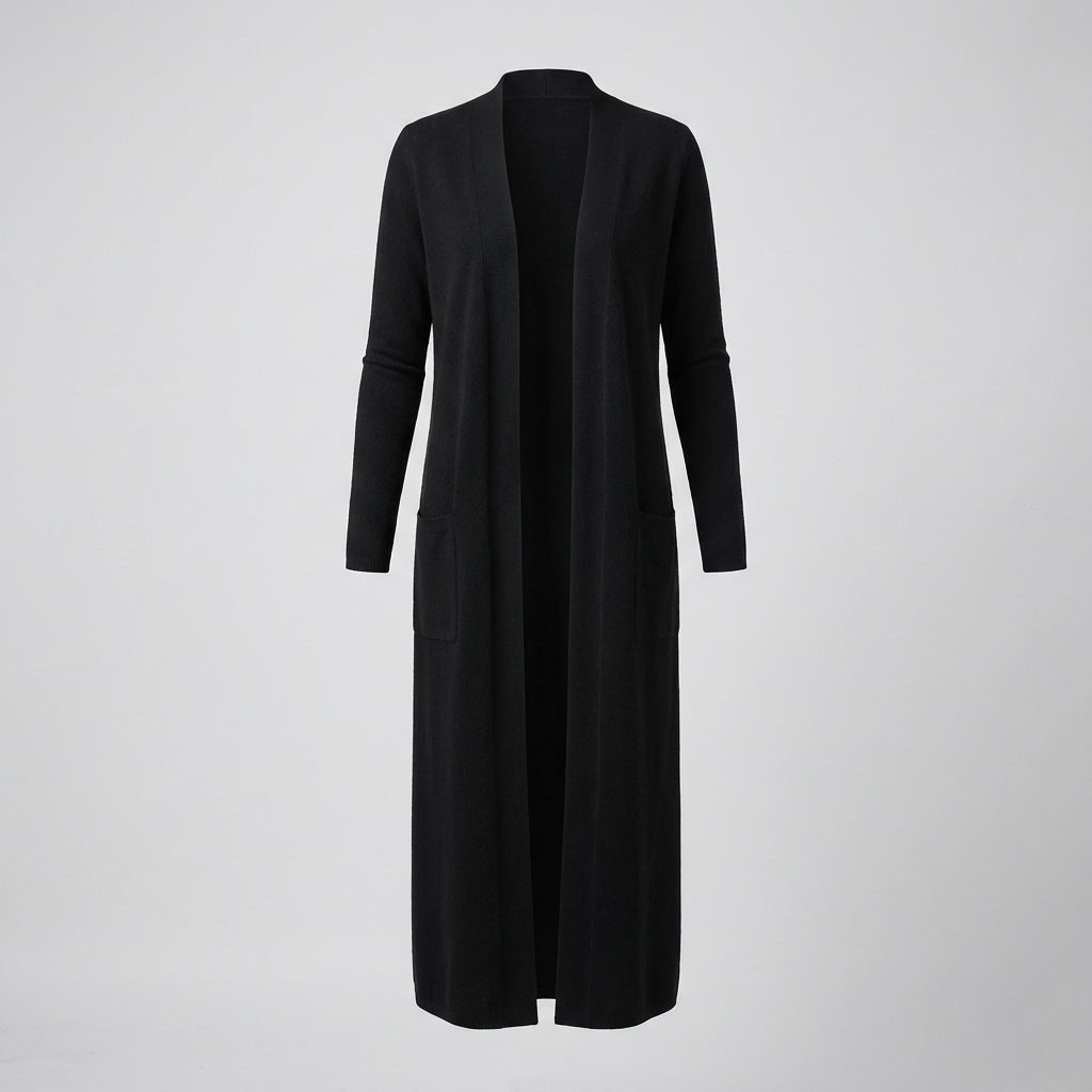 Élane-Wolle und Kaschmir-Strickjacke