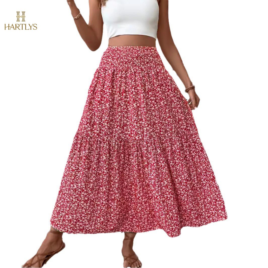 Falda floral de dalia