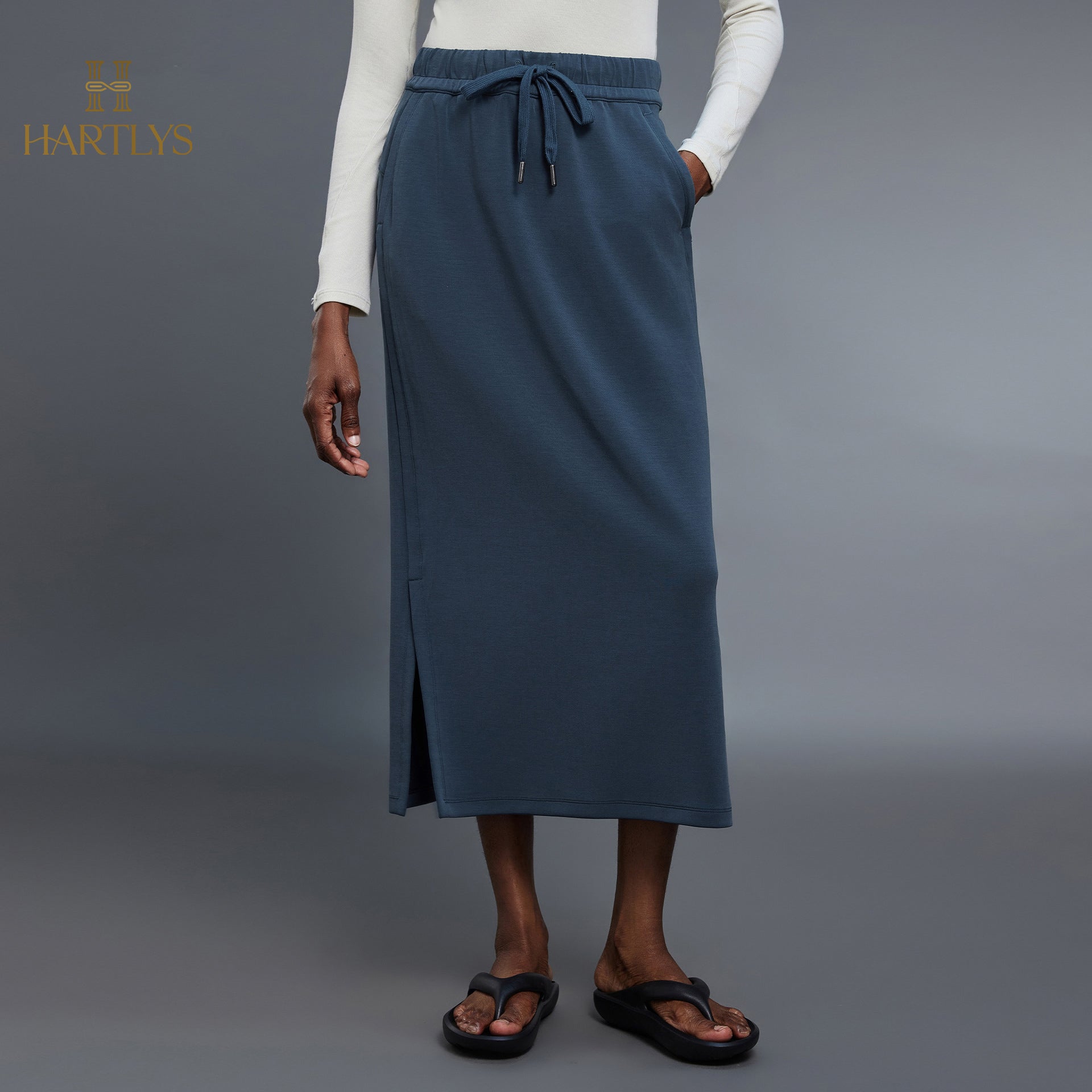 Vestido clásico drapeado Amaris