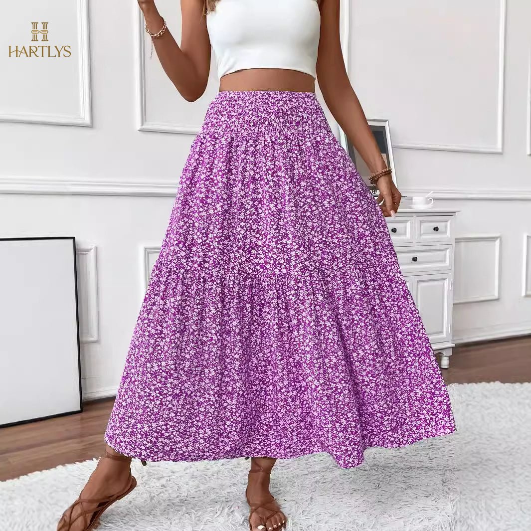 Falda floral de dalia