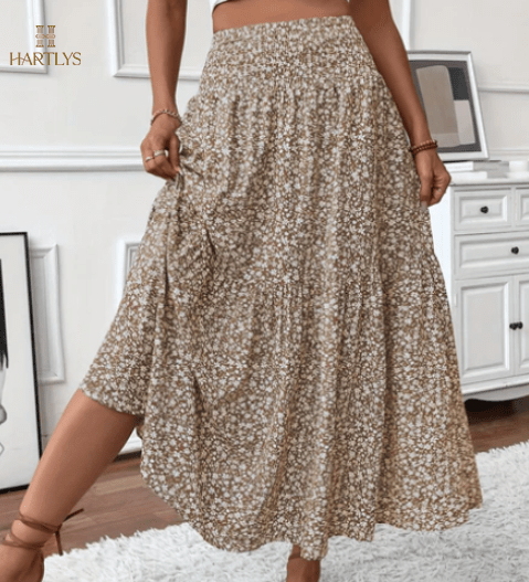 Falda floral de dalia