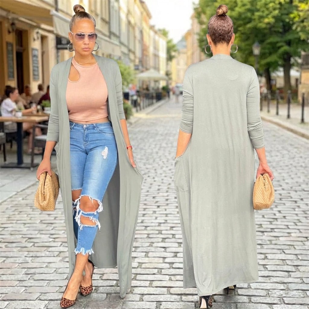 Élane-Wolle und Kaschmir-Strickjacke