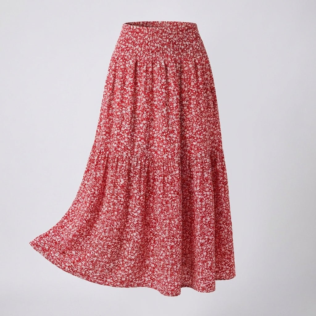 Falda floral de dalia
