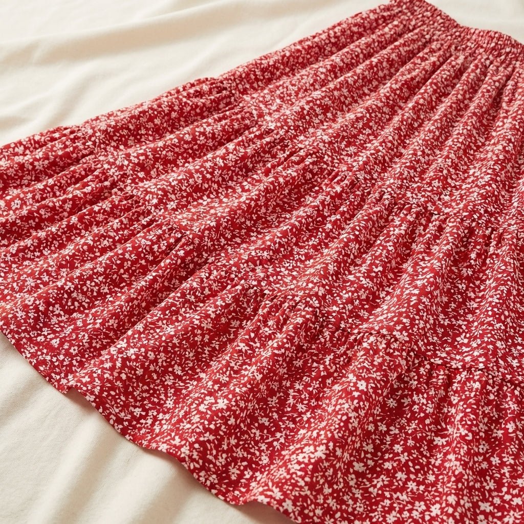 Falda floral de dalia