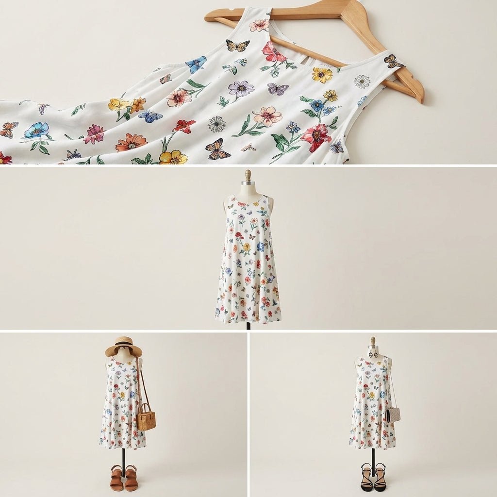 Vestido de verano floral de Eliana