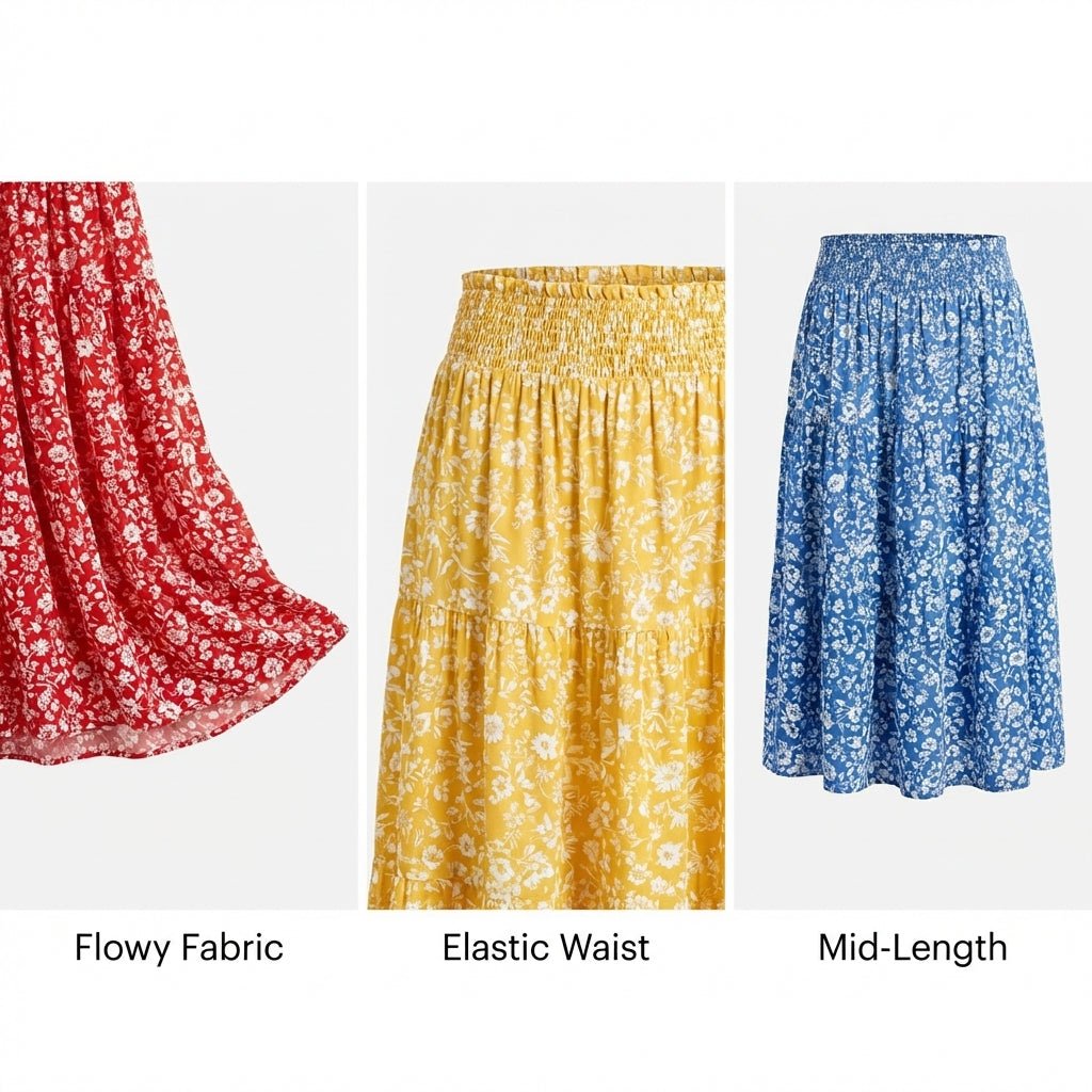 Falda floral de dalia