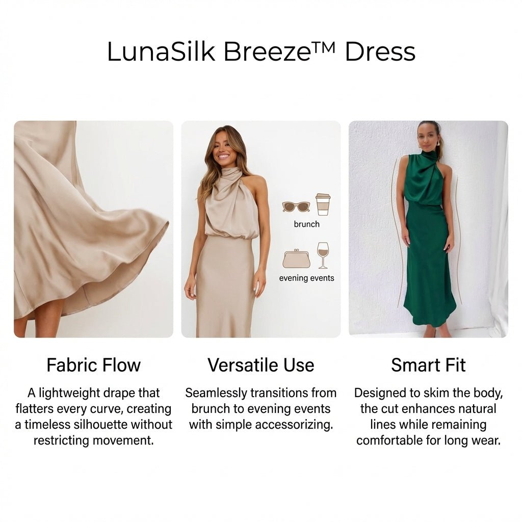 Vestido de seda Seraphine